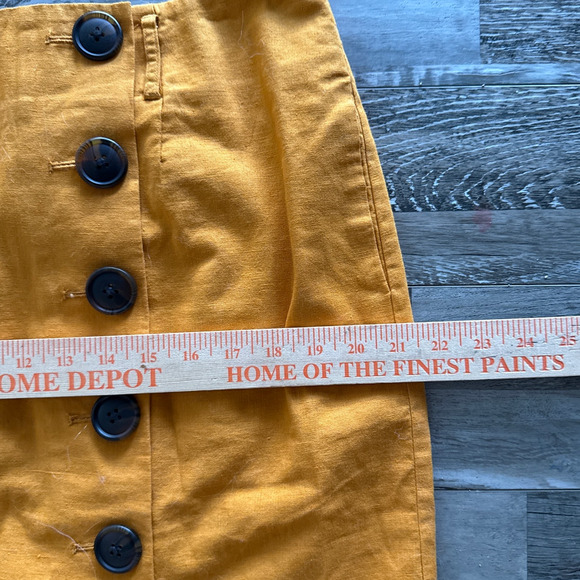 Boden Marigold Leonora Button Front Linen Pencil Skirt Tie Waist Linen Blend 12 - Picture 13 of 13